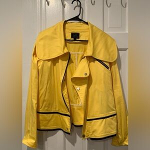 Yellow Jacket with Black Trim. Size L